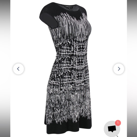 BCBGMAXAZRIA Melissa Printed Silk Blend Dress - Picture 1 of 14